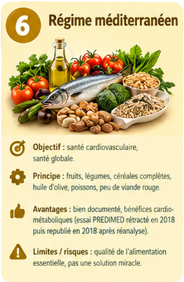 image illustrant le régime méditerranéen