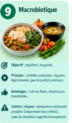 image illustrant le régime macrobiotique