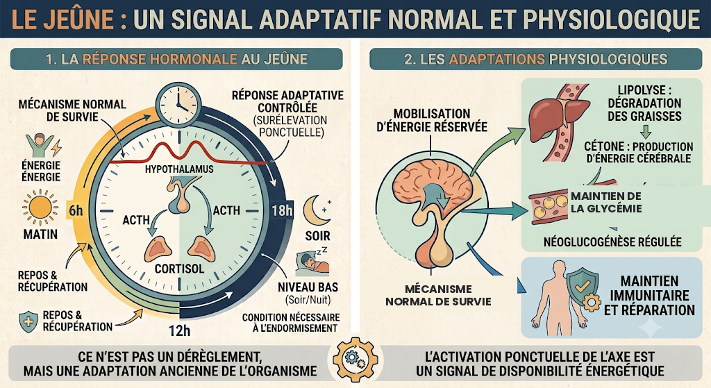 image du cortisol lors du jeûne